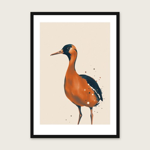Indian runner duck wall - duck, art