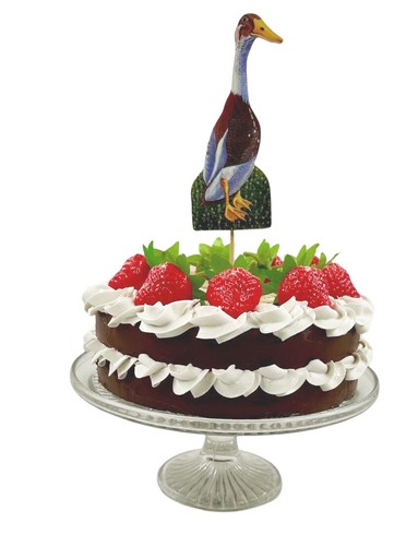 Indian runner duck cake topper - runner,