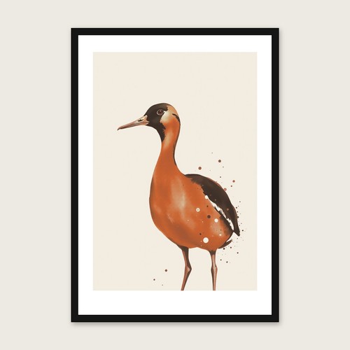 Ink wash indian runner - ink, duck