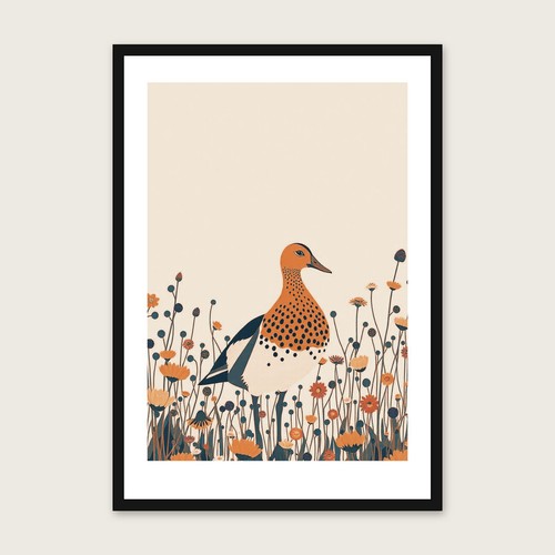 Indian runner duck - runner, habitat